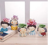 Set of 5 Cute Planters, Flower Pot, Valentine Gift, Birthday Gift, Succulent Planter, Home Décor, Baby Plant, Table Top, Indoor Plant Pot